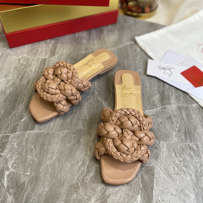 Christian Louboutin Womens Shoes Marmela Flat Mule Slide Sandal