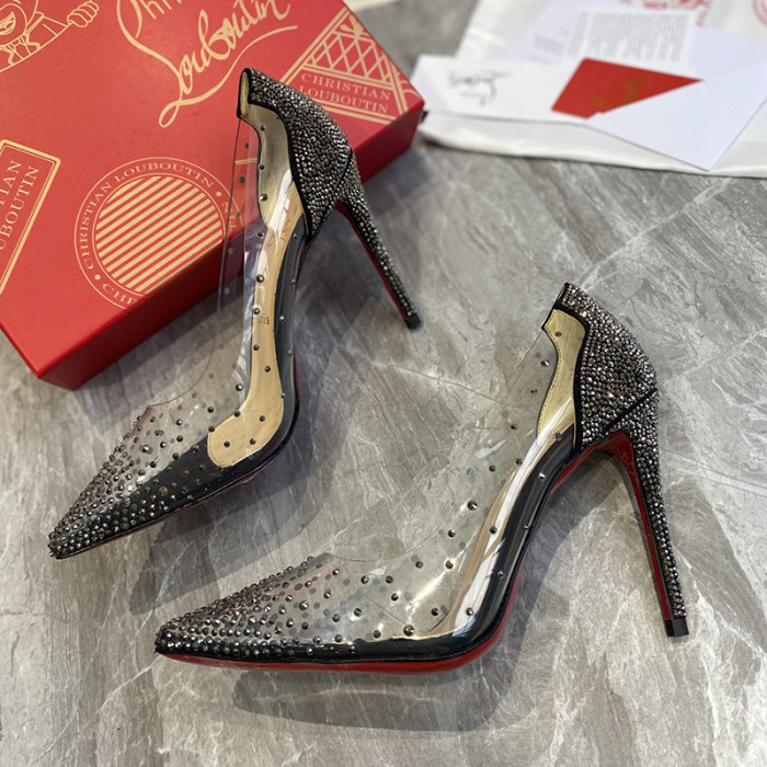 Christian Louboutin Womens Shoes Degrastrassita High Heels Shoes Pumps 10CM