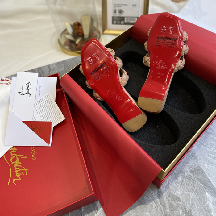 Christian Louboutin Womens Shoes Marmela Flat Mule Slide Sandal