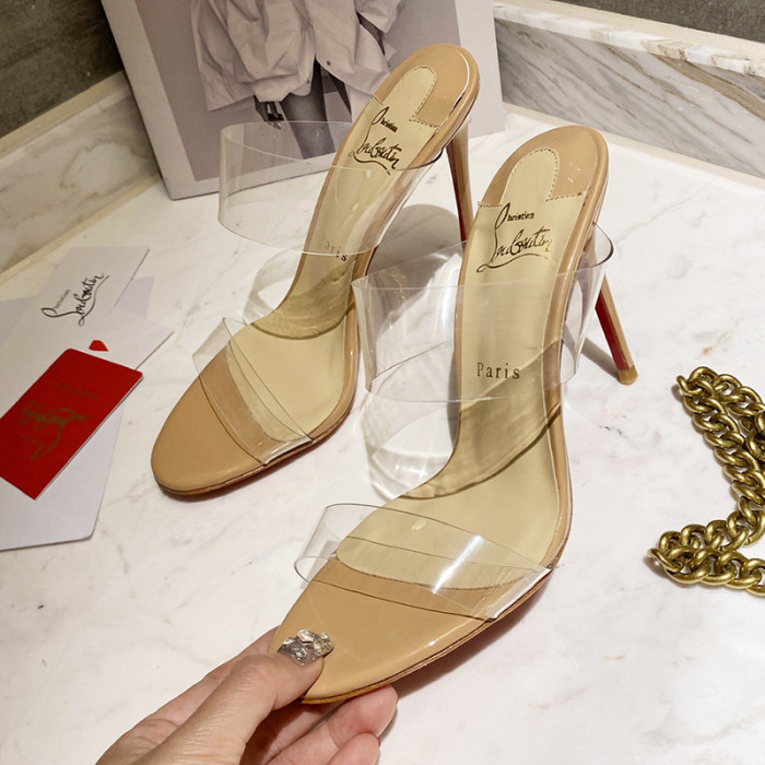 Christian Louboutin Womens Shoes High Heels Mule Sandals Just Nothing