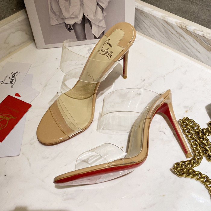 Christian Louboutin Womens Shoes High Heels Mule Sandals Just Nothing