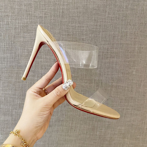Christian Louboutin Womens Shoes High Heels Mule Sandals Just Nothing