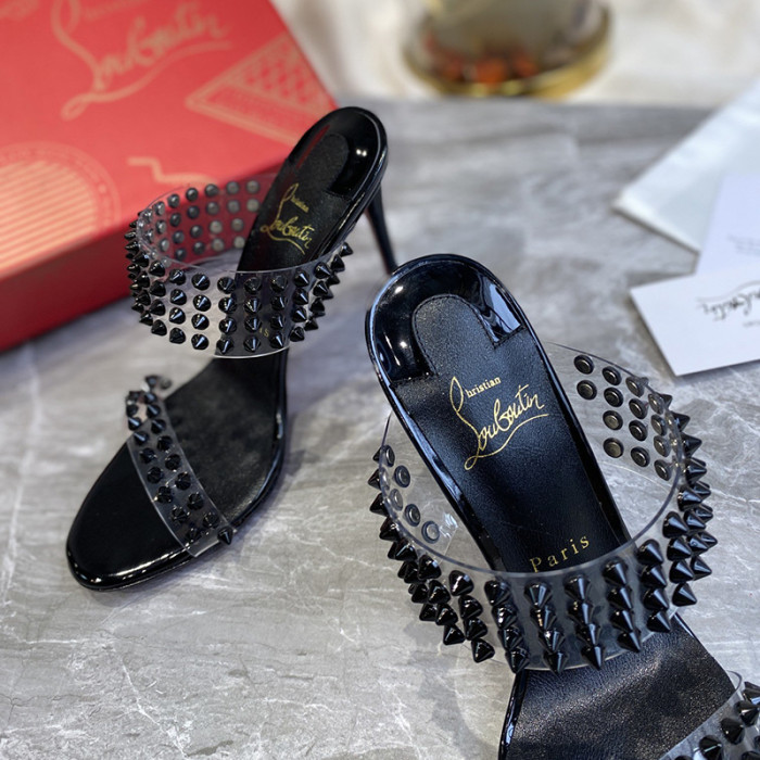 Christian Louboutin Womens Shoes High Heels Mule Slide Sandal