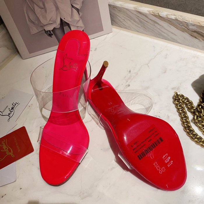 Christian Louboutin Womens Shoes High Heels Mule Sandals Just Nothing