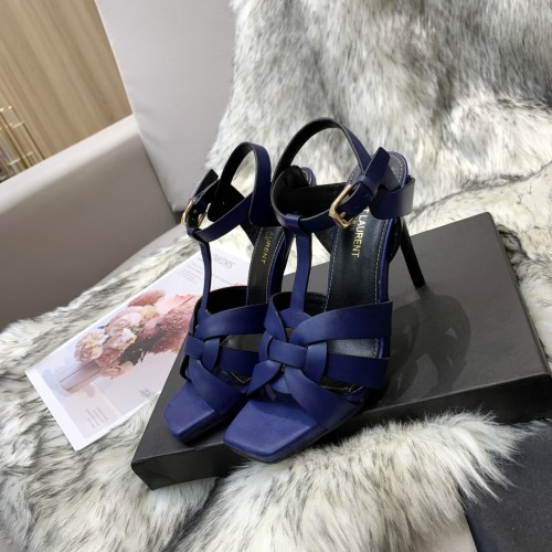 Saint Laurent YSL Womens Shoes TRIBUTE SANDALS IN SMOOTH LEATHER 10cm