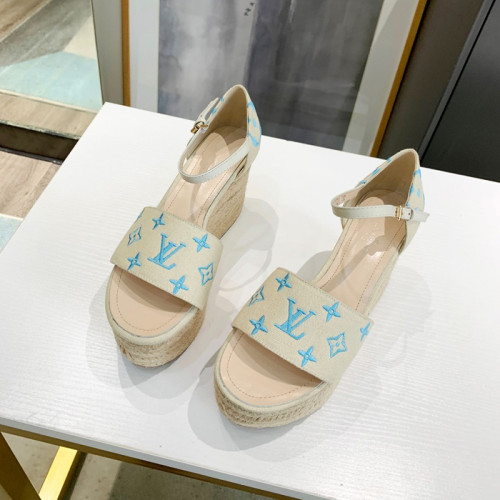 Louis Vuitton Womens Shoes STARBOARD WEDGE SANDAL 1A8GPQ