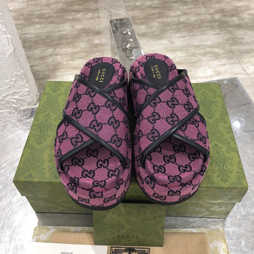 Gucci Womens Shoes Platform Slide Sandal 663666 9SFV0 5292