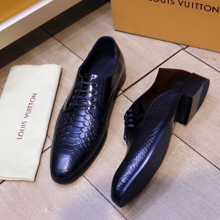 Louis Vuitton Men Shoes Business Luxury Brand LV Dress Shoes with Original Box