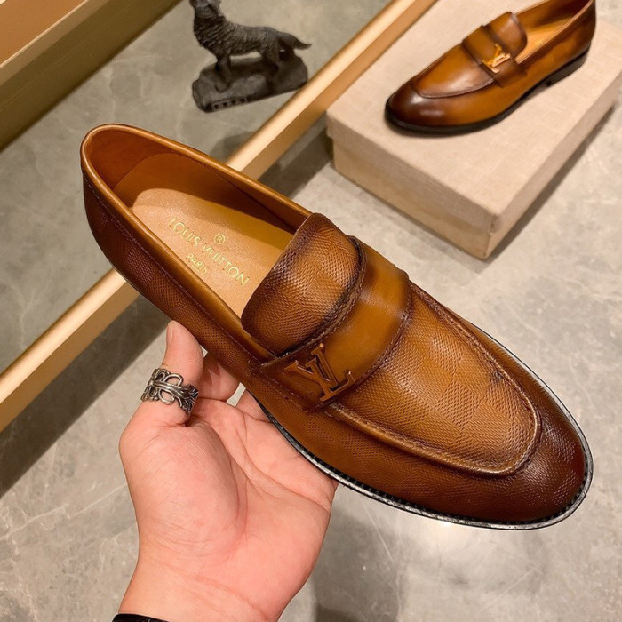 Louis Vuitton Men Shoes Business Luxury Brand LV Dress Shoes with Original Box