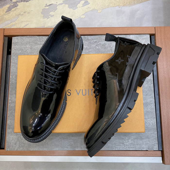 Louis Vuitton Men Shoes Business Luxury Brand LV Dress Shoes with Original Box
