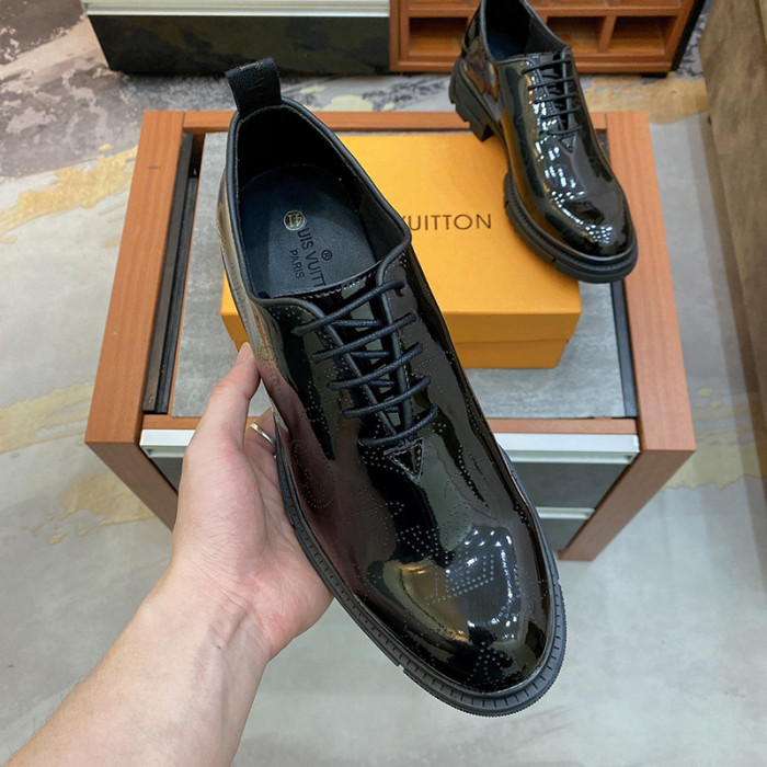 Louis Vuitton Men Shoes Business Luxury Brand LV Dress Shoes with Original Box