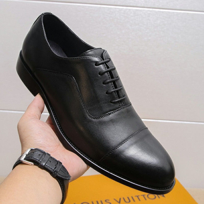 Louis Vuitton Men Shoes Business Luxury Brand LV Dress Shoes with Original Box