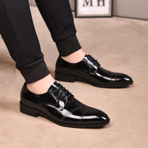 Louis Vuitton Men Shoes Business Luxury Brand LV Dress Shoes with Original Box