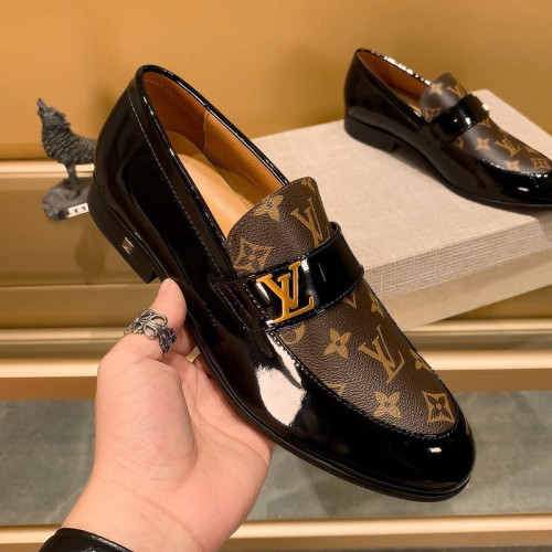 Louis Vuitton Men Shoes Business Luxury Brand LV Dress Shoes with Original Box
