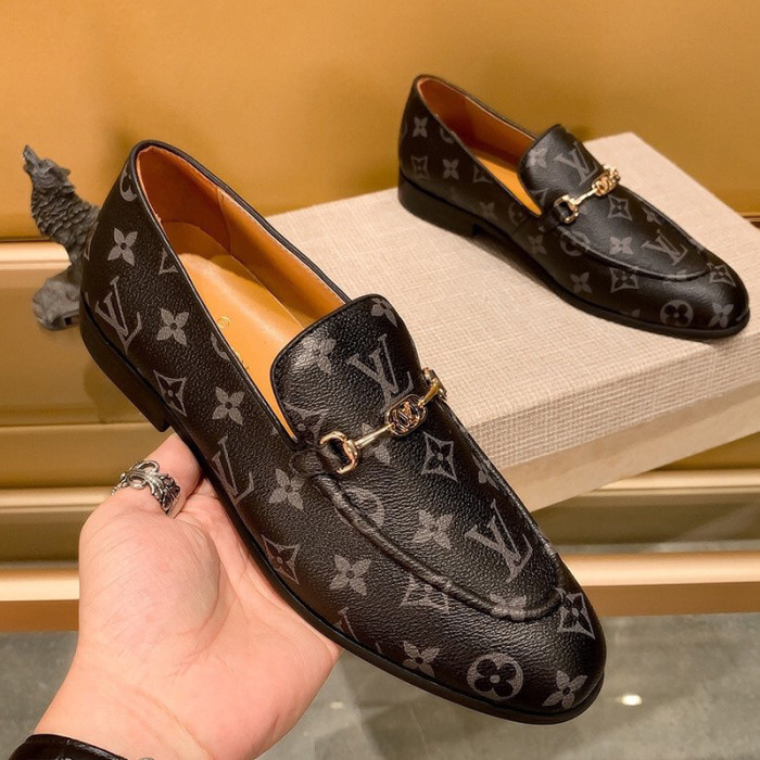 Louis Vuitton Men Shoes Business Luxury Brand LV Dress Shoes with Original Box