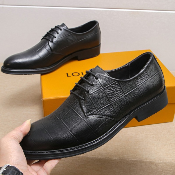 Louis Vuitton Men Shoes Business Luxury Brand LV Dress Shoes with Original Box
