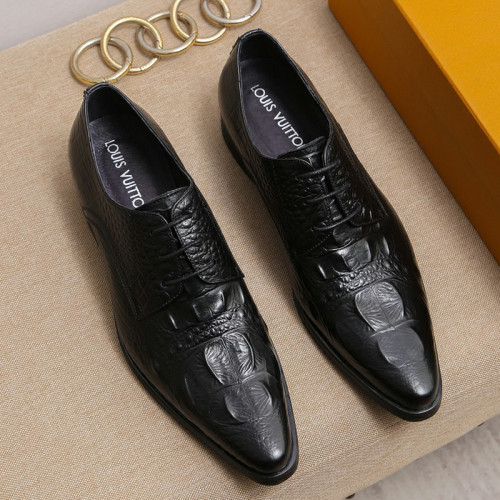 Louis Vuitton Men Shoes Business Luxury Brand LV Dress Shoes with Original Box