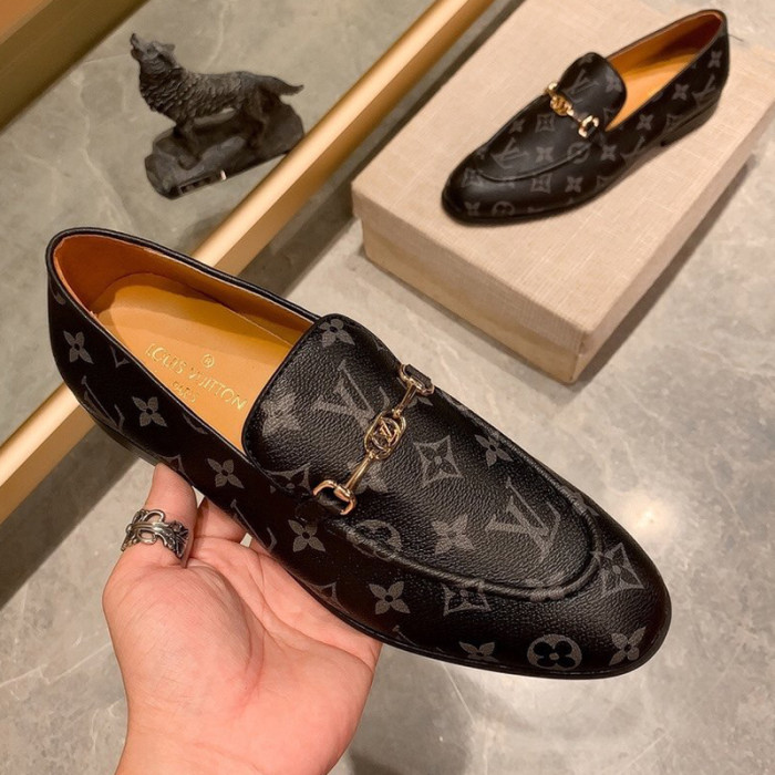 Louis Vuitton Men Shoes Business Luxury Brand LV Dress Shoes with Original Box