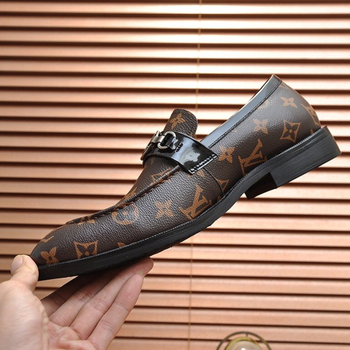 Louis Vuitton Men Shoes Business Luxury Brand LV Dress Shoes with Original Box