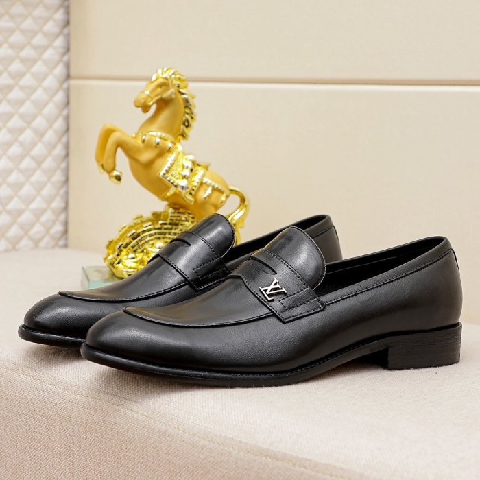 Louis Vuitton Men Shoes Business Luxury Brand LV Dress Shoes with Original Box