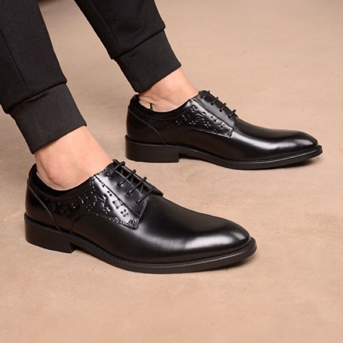 Louis Vuitton Men Shoes Business Luxury Brand LV Dress Shoes with Original Box
