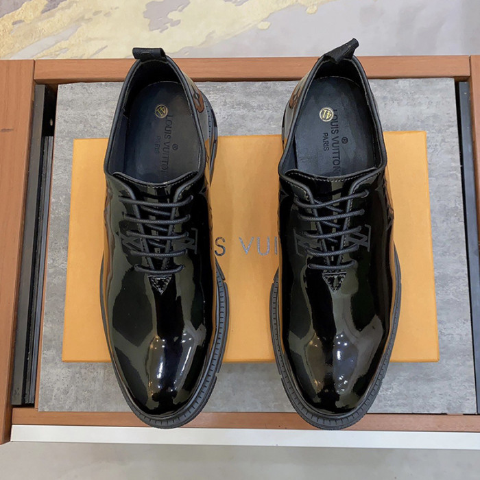Louis Vuitton Men Shoes Business Luxury Brand LV Dress Shoes with Original Box