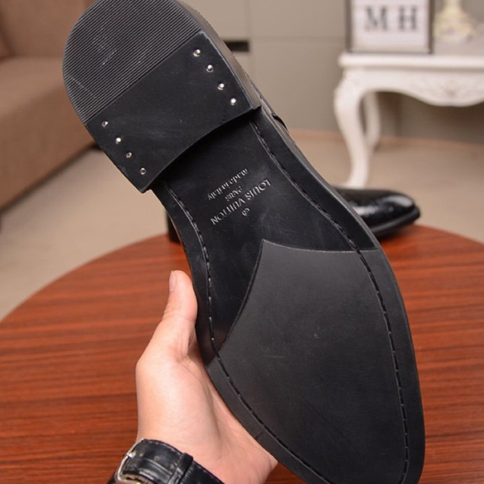Louis Vuitton Men Shoes Business Luxury Brand LV Dress Shoes with Original Box