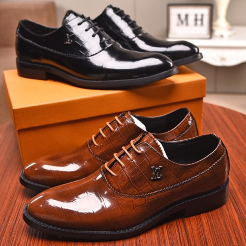 Louis Vuitton Men Shoes Business Luxury Brand LV Dress Shoes with Original Box