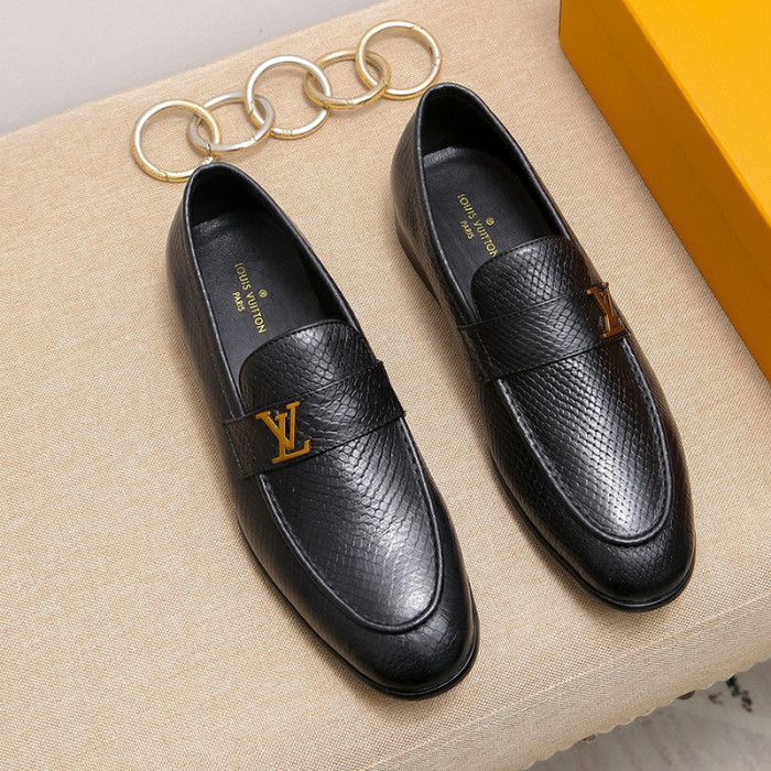 Louis Vuitton Men Shoes Business Luxury Brand LV Dress Shoes with Original Box