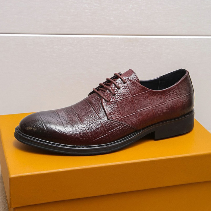 Louis Vuitton Men Shoes Business Luxury Brand LV Dress Shoes with Original Box