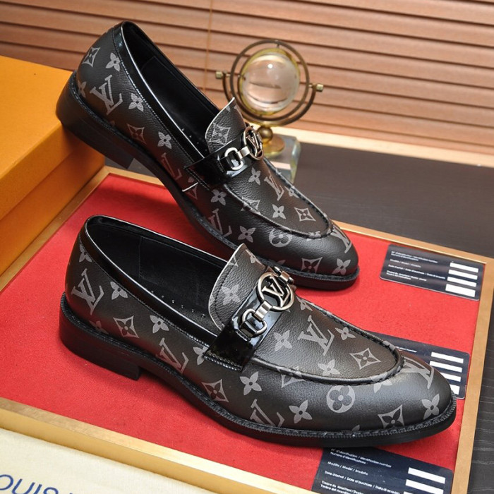 Louis Vuitton Men Shoes Business Luxury Brand LV Dress Shoes with Original Box
