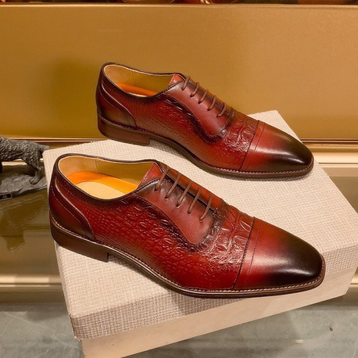 Louis Vuitton Men Shoes Business Luxury Brand LV Dress Shoes with Original Box