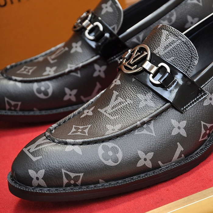 Louis Vuitton Men Shoes Business Luxury Brand LV Dress Shoes with Original Box