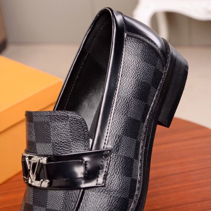 Louis Vuitton Men Shoes Business Luxury Brand LV Dress Shoes with Original Box