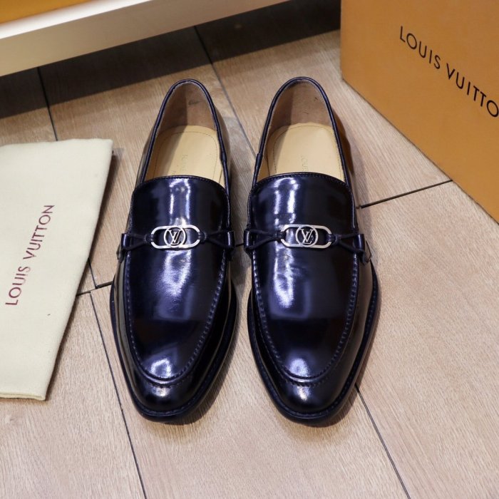 Louis Vuitton Men Shoes Business Luxury Brand LV Dress Shoes with Original Box