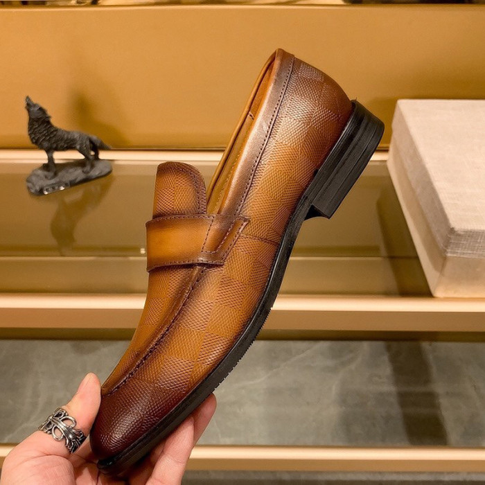 Louis Vuitton Men Shoes Business Luxury Brand LV Dress Shoes with Original Box