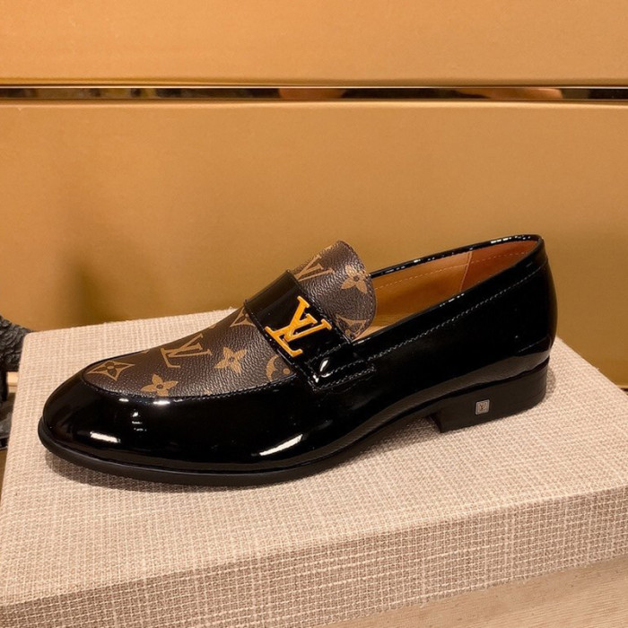 Louis Vuitton Men Shoes Business Luxury Brand LV Dress Shoes with Original Box
