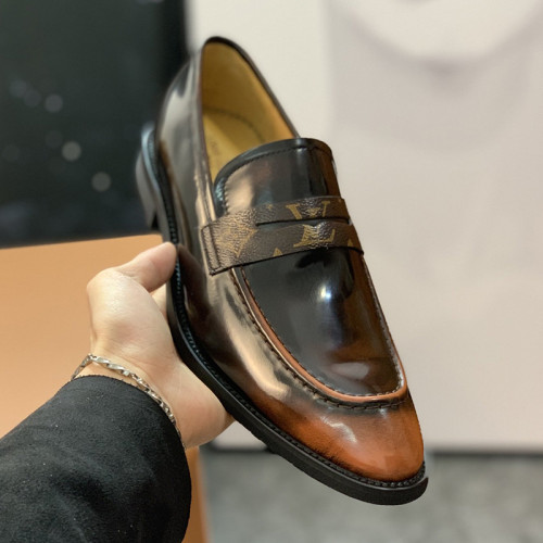 Louis Vuitton Men Shoes Business Luxury Brand LV Dress Shoes with Original Box