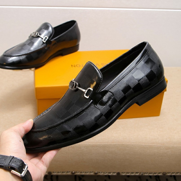 Louis Vuitton Men Shoes Business Luxury Brand LV Dress Shoes with Original Box