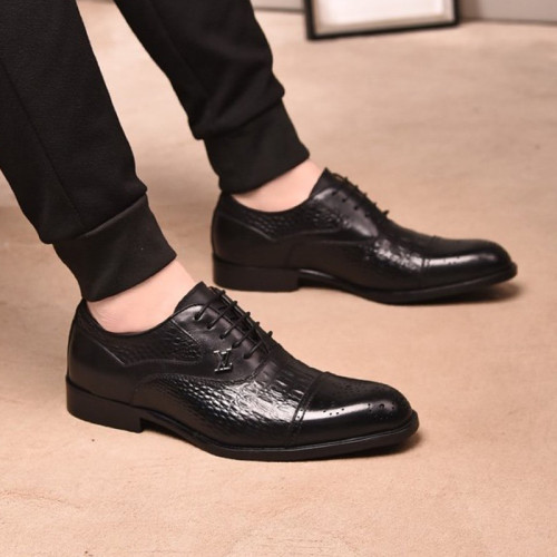 Louis Vuitton Men Shoes Business Luxury Brand LV Dress Shoes with Original Box