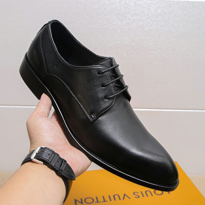 Louis Vuitton Men Shoes Business Luxury Brand LV Dress Shoes with Original Box