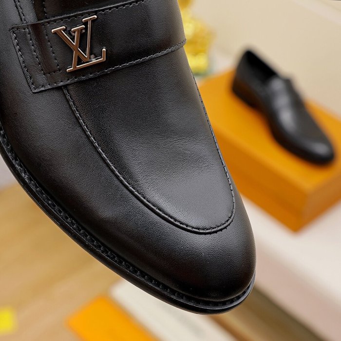 Louis Vuitton Men Shoes Business Luxury Brand LV Dress Shoes with Original Box