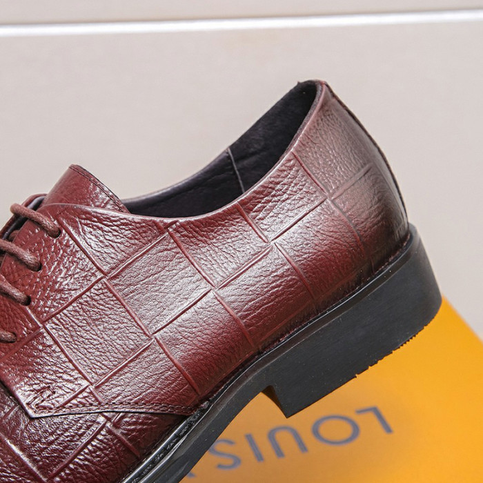 Louis Vuitton Men Shoes Business Luxury Brand LV Dress Shoes with Original Box