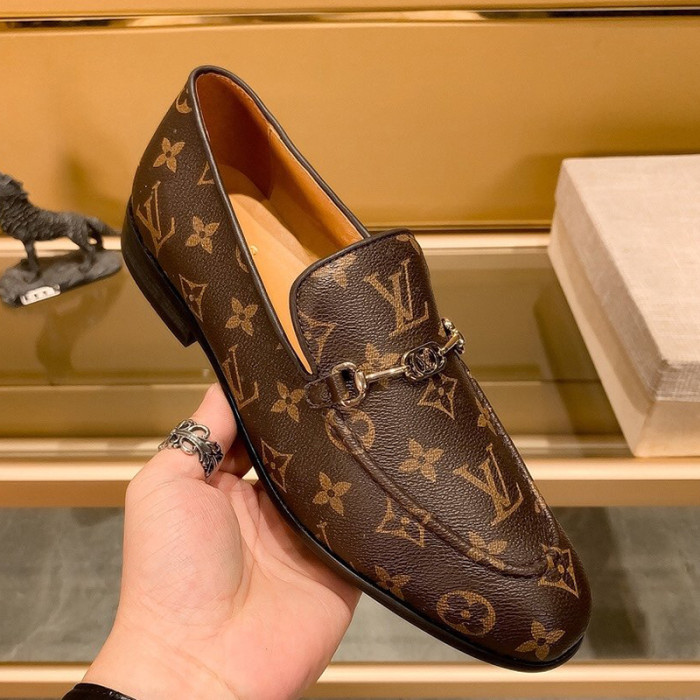 Louis Vuitton Men Shoes Business Luxury Brand LV Dress Shoes with Original Box