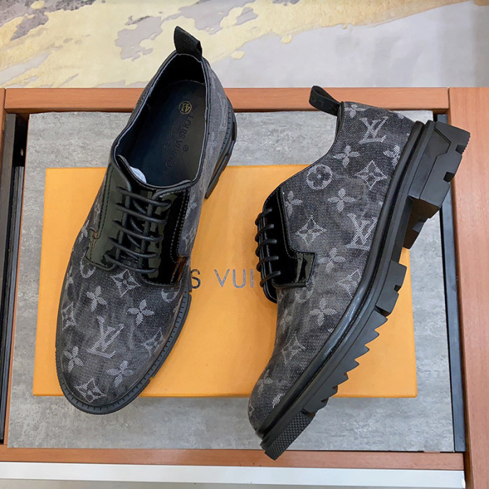 Louis Vuitton Men Shoes Business Luxury Brand LV Dress Shoes with Original Box