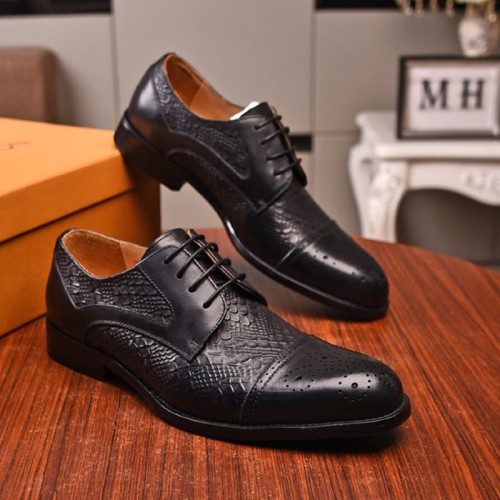 Louis Vuitton Men Shoes Business Luxury Brand LV Dress Shoes with Original Box