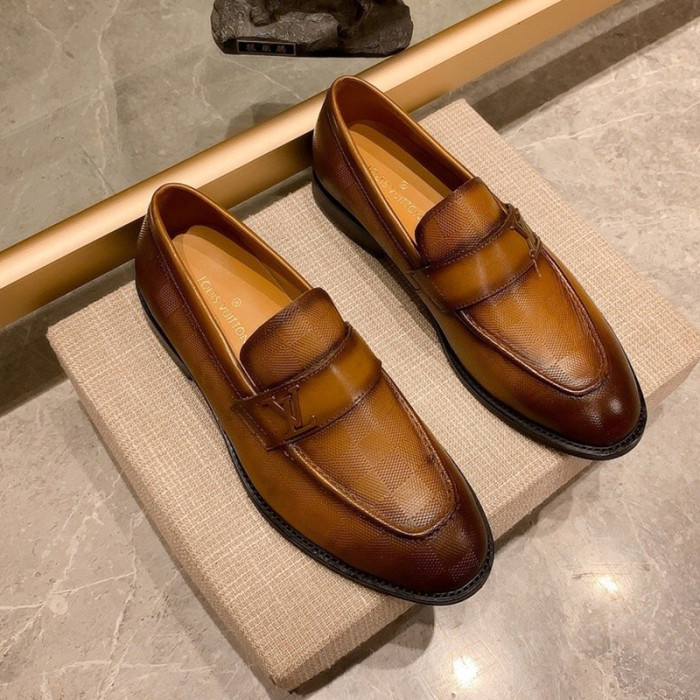 Louis Vuitton Men Shoes Business Luxury Brand LV Dress Shoes with Original Box