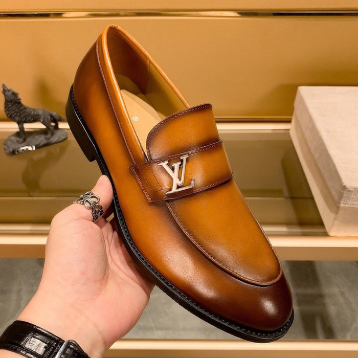 Louis Vuitton Men Shoes Business Luxury Brand LV Dress Shoes with Original Box