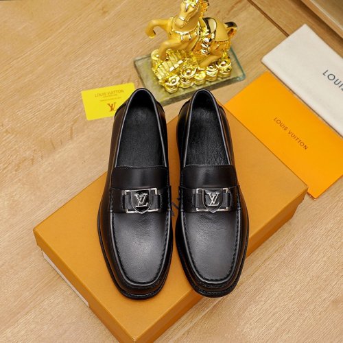 Louis Vuitton Men Shoes Business Luxury Brand LV Dress Shoes with Original Box