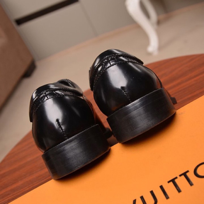 Louis Vuitton Men Shoes Business Luxury Brand LV Dress Shoes with Original Box